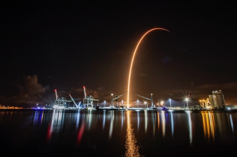 Streak Shot SpaceX Starlink 8-9 Port Canaveral by Lau Brown